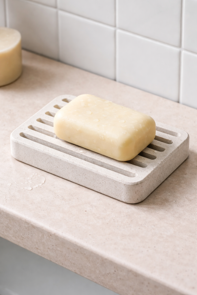 porte savon en diatomite