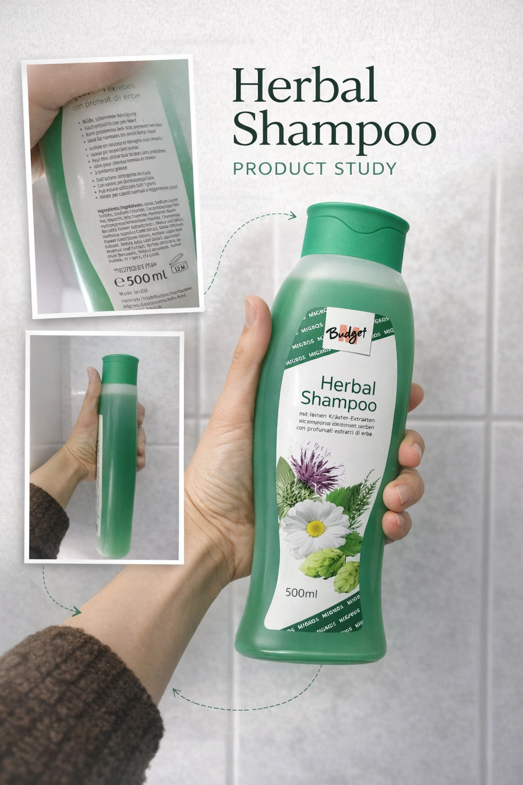 Crash-test du shampooing Herbal Shampoo vendu chez Migros